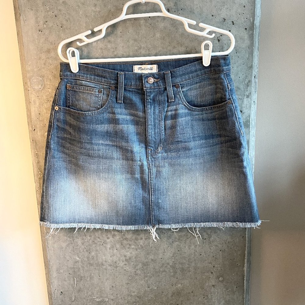 Madewell - McCarren Raw-Hem Jean Skirt - NWOT
